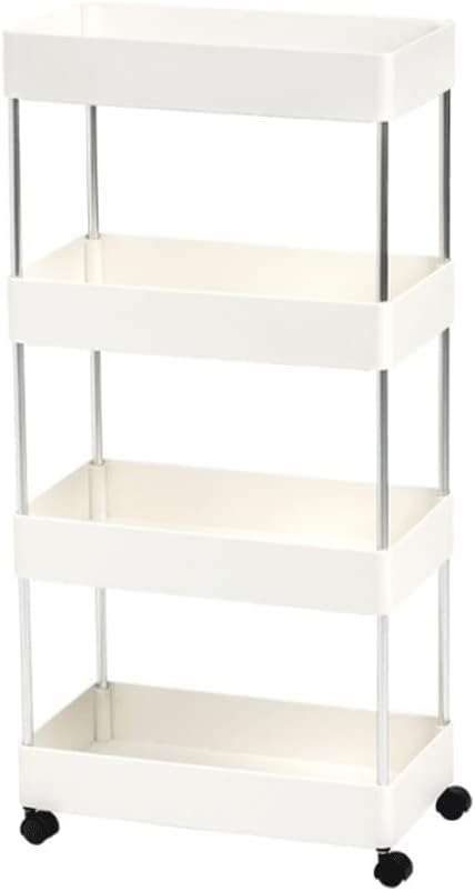 4-Tier Slim Rolling Utility Storage Cart