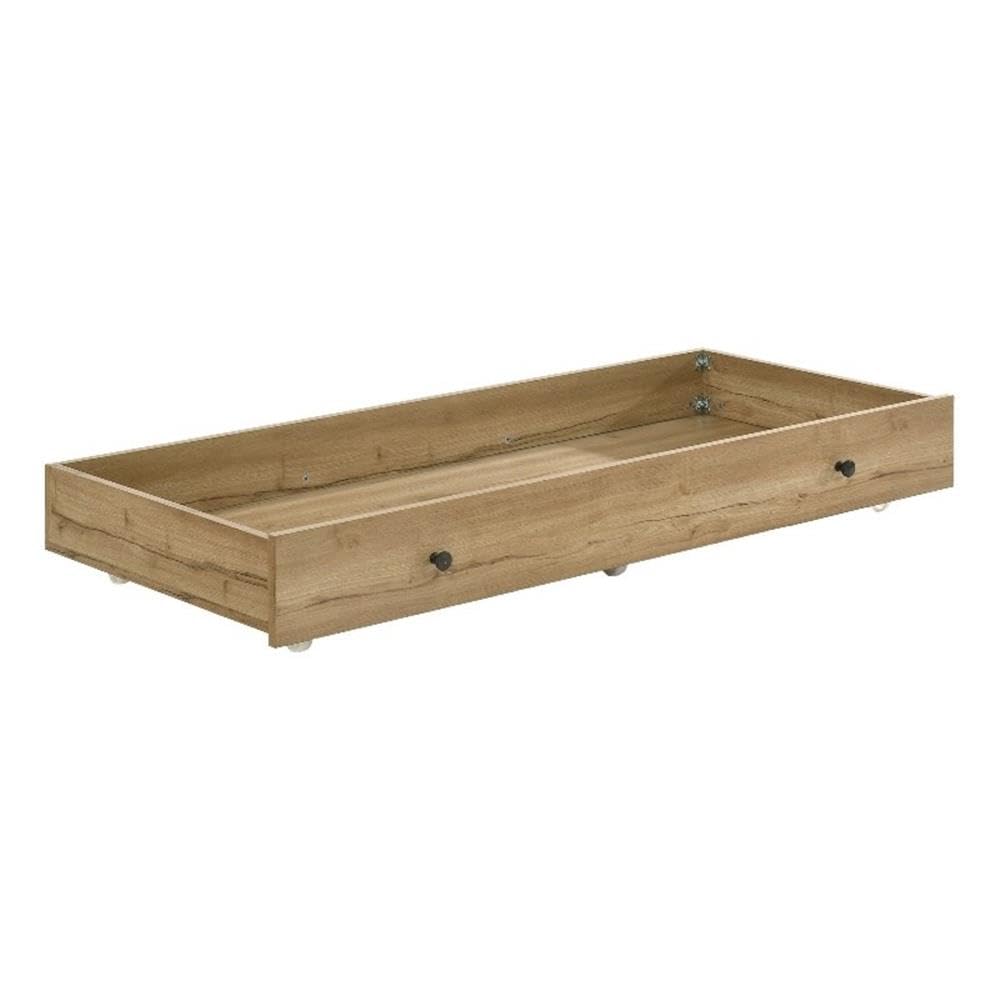 Under-Bed Storage Drawer with Metal Knobs