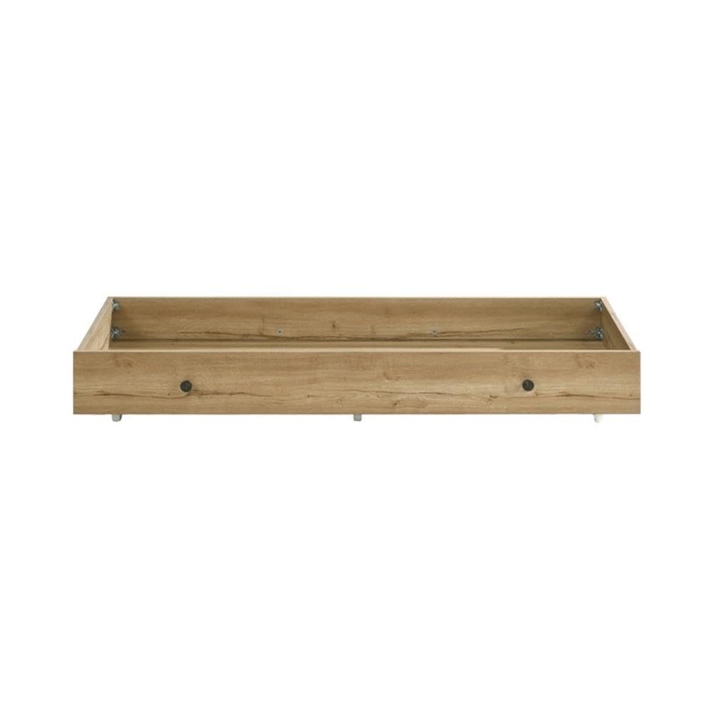 Under-Bed Storage Drawer with Metal Knobs