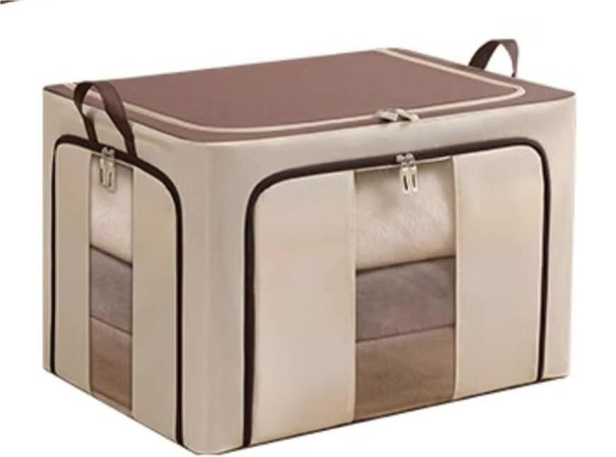 Foldable Clothing & Quilt Storage Bag with Zippers