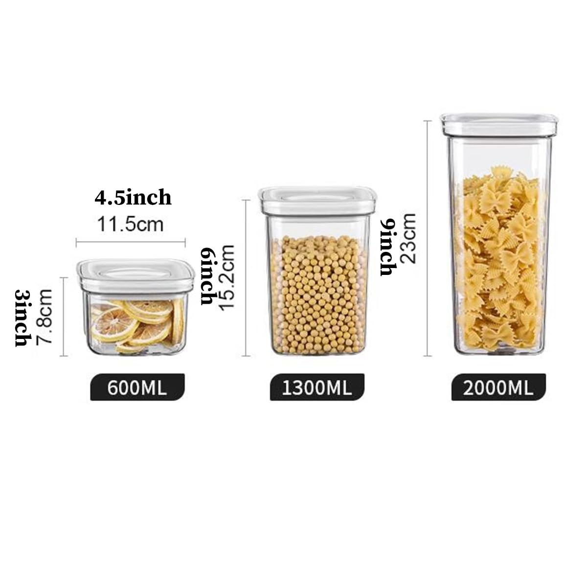 Airtight Pantry Food Storage Container Set