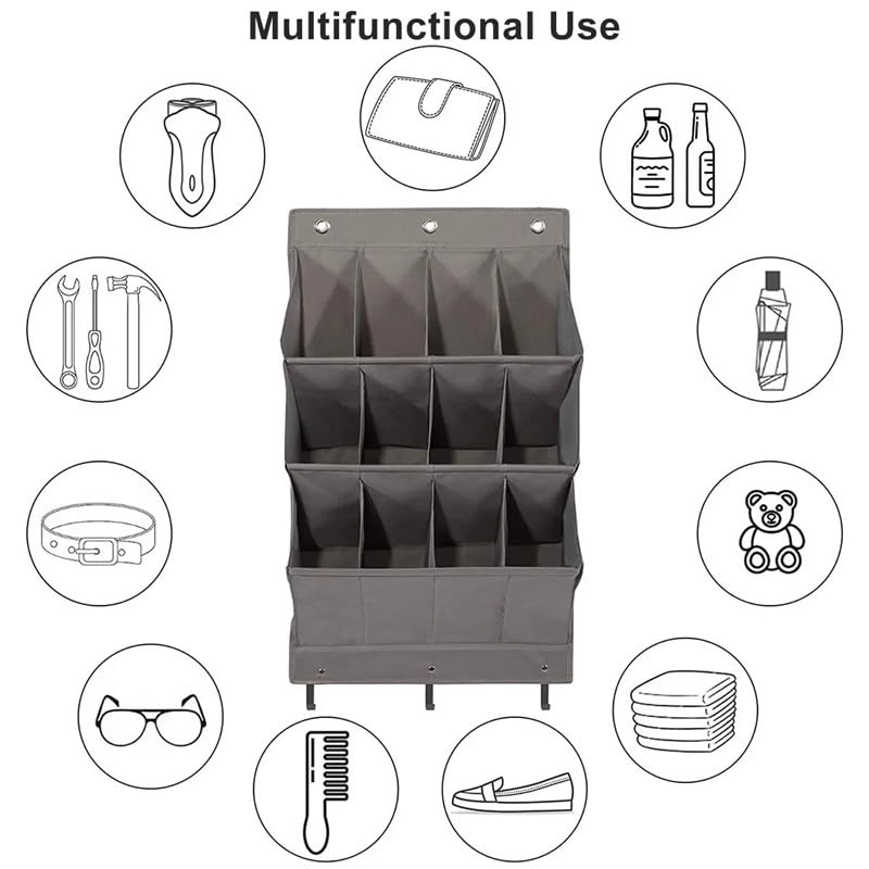 12-Pocket Over-the-Door Shoe Organizer