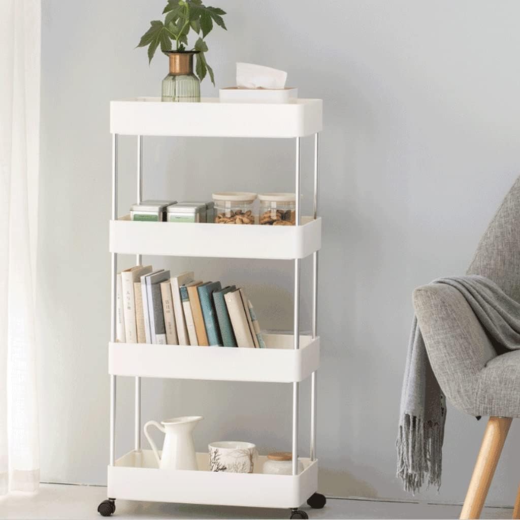 4-Tier Slim Rolling Utility Storage Cart