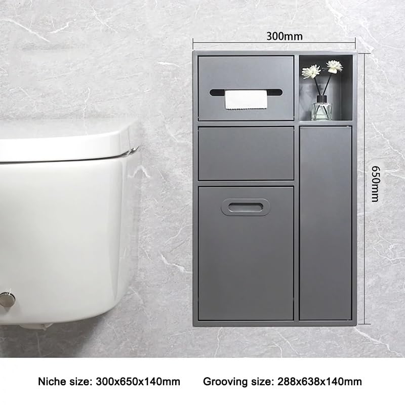 Stainless Steel Recessed Bathroom Storage Niche
