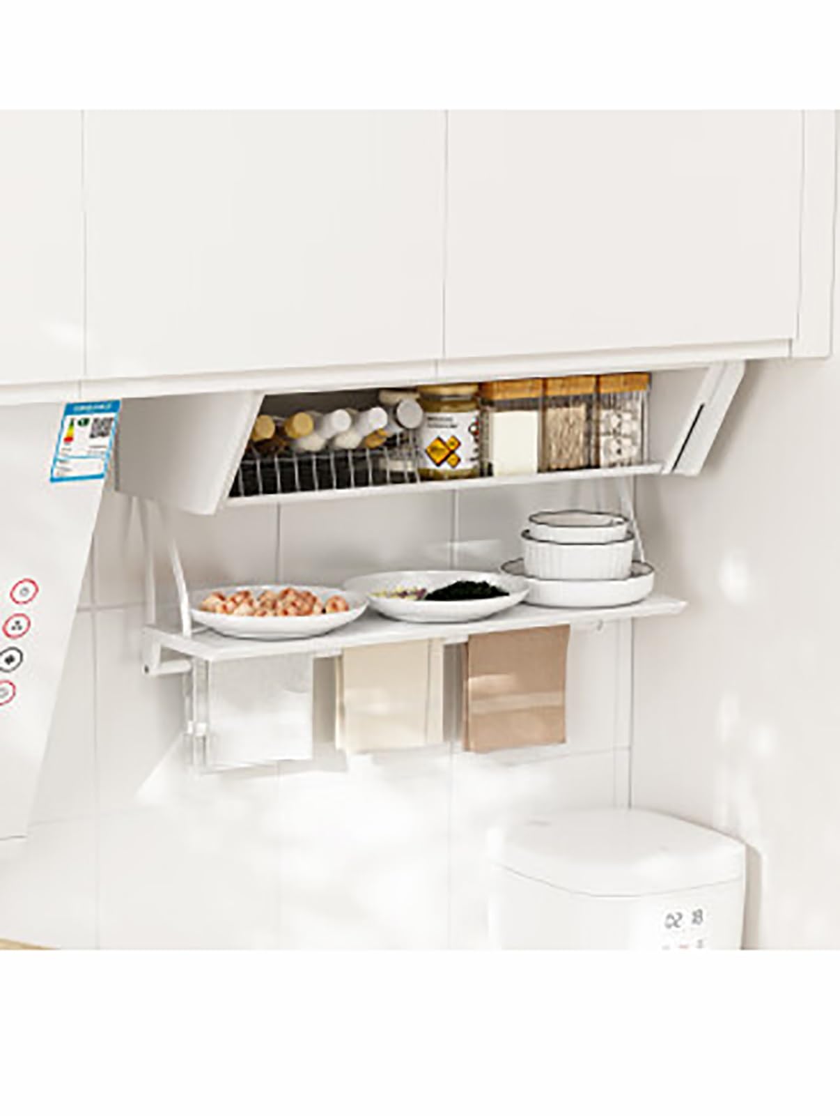 Pull-Down Cabinet Spice Storage Organizer