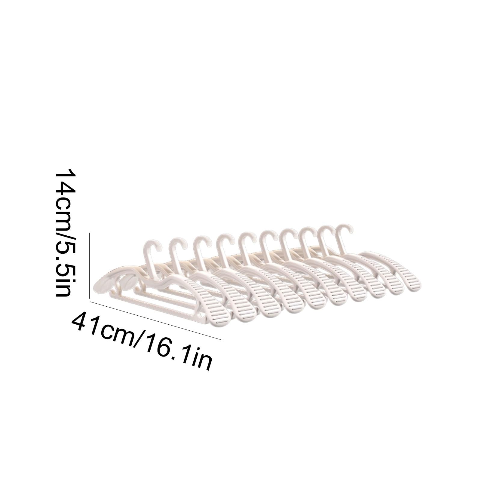 Wide-Shoulder Plastic Clothes Hangers