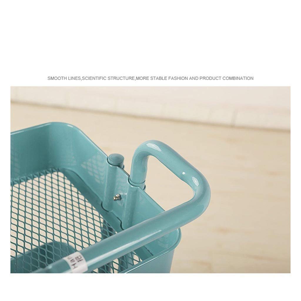 3-Tier Carbon Steel Rolling Utility Cart