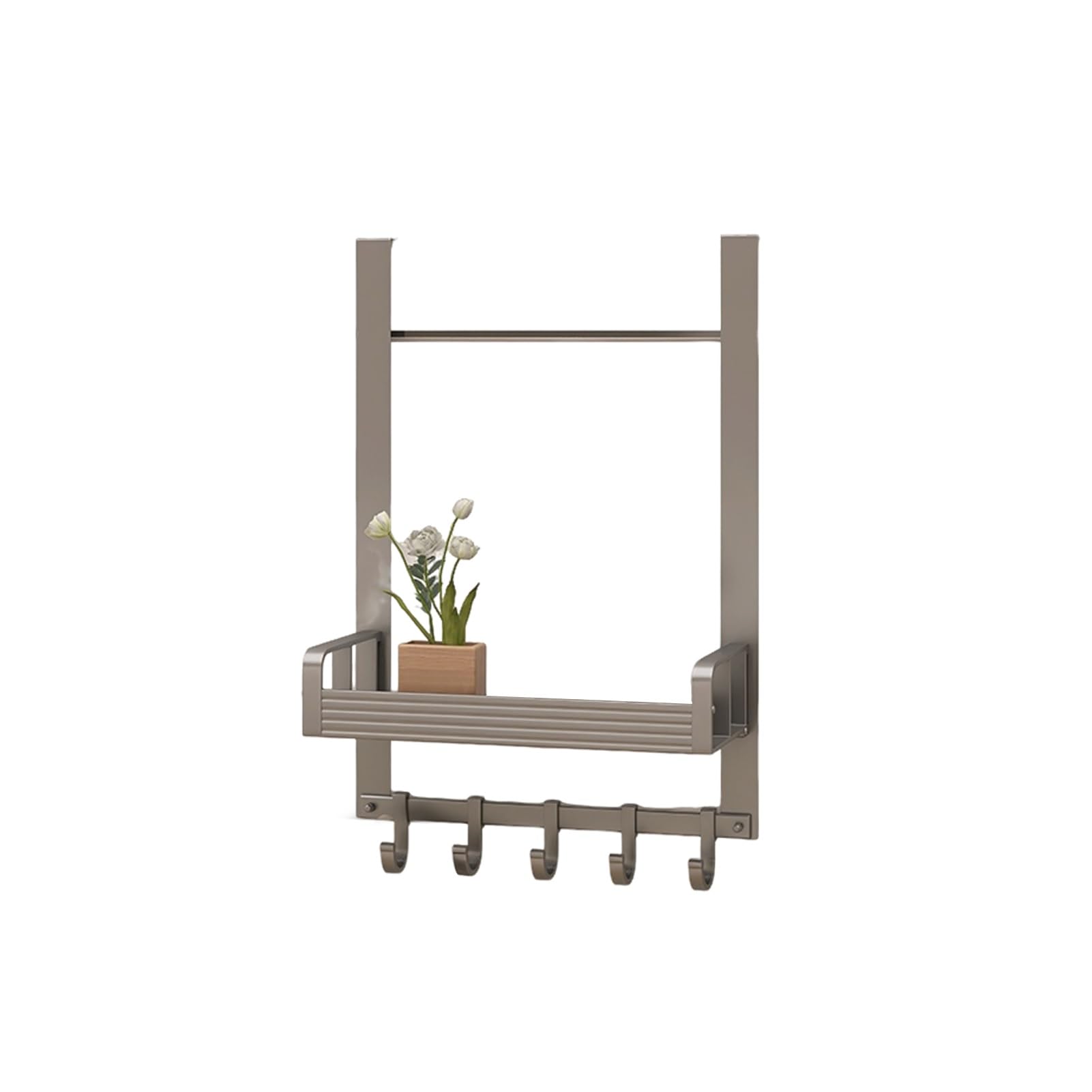 Over-the-Door Storage Organizer with Baskets & Hooks