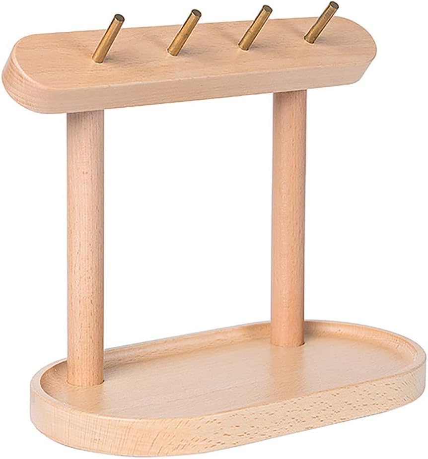 Jewelry Organizer and Key Rack, Solid Wood Entryway Storage Rack, Style 2