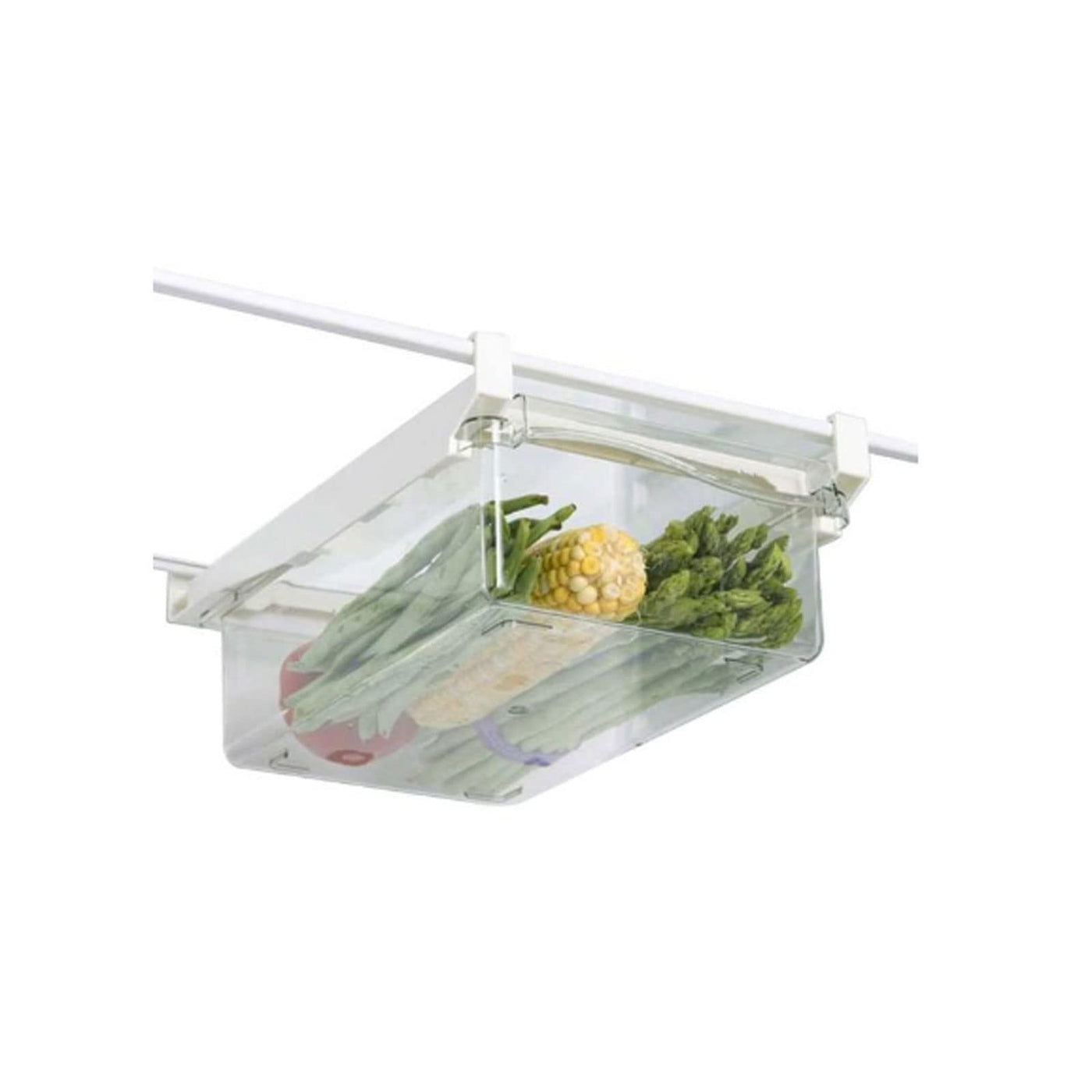 Slide-Out Refrigerator Storage Drawer for Eggs & Produce