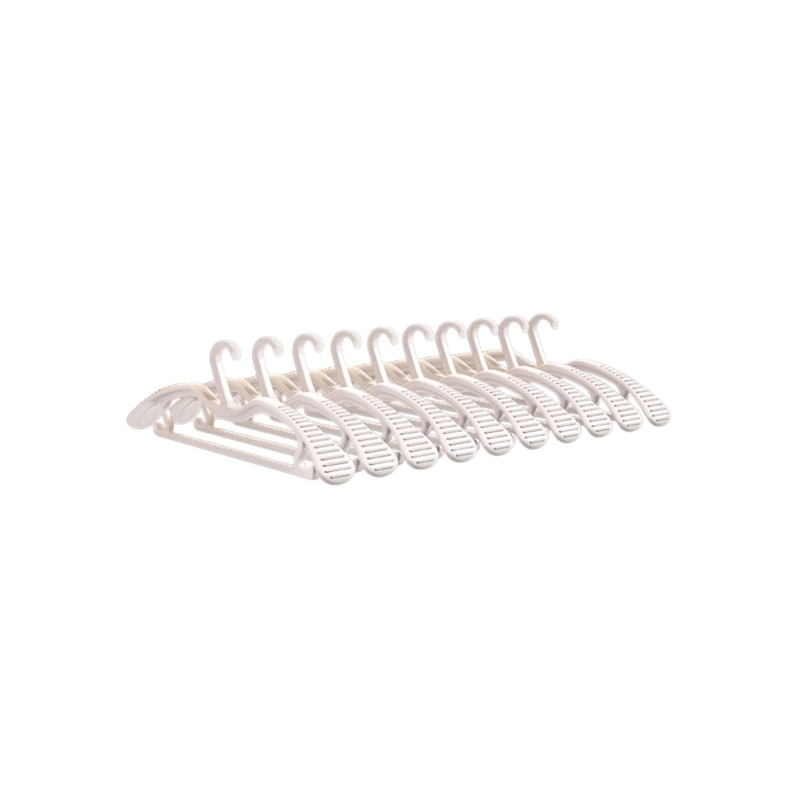 Wide-Shoulder Plastic Clothes Hangers