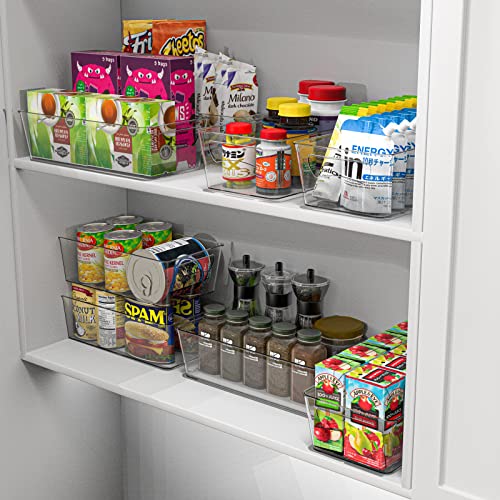 Simple Houseware Clear Storage Bins Organizer for Freezer, Fridge