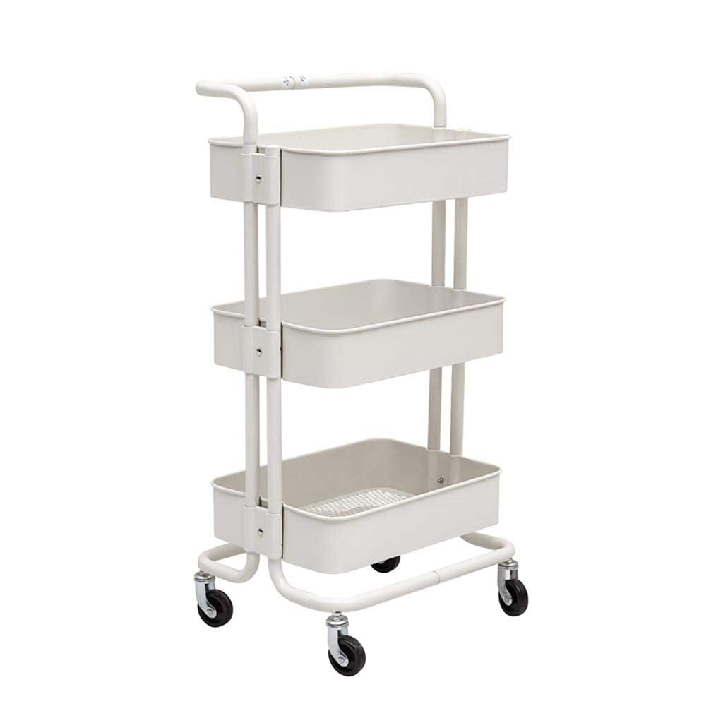 3-Tier Carbon Steel Rolling Utility Cart