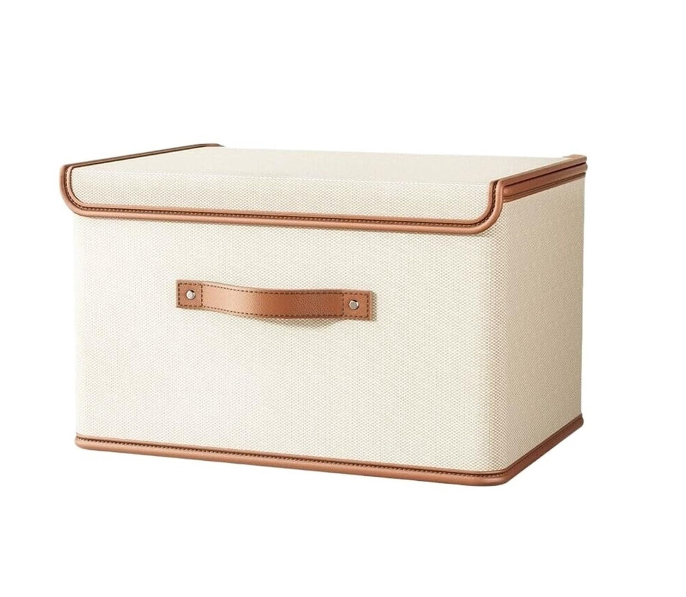 Foldable Storage Box with Lid for Clothes, Books & Documents