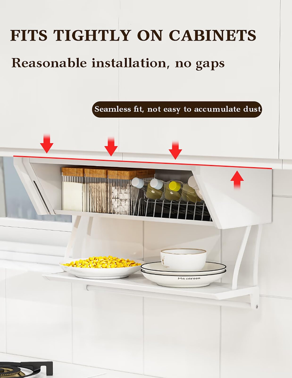 Pull-Down Cabinet Spice Storage Organizer