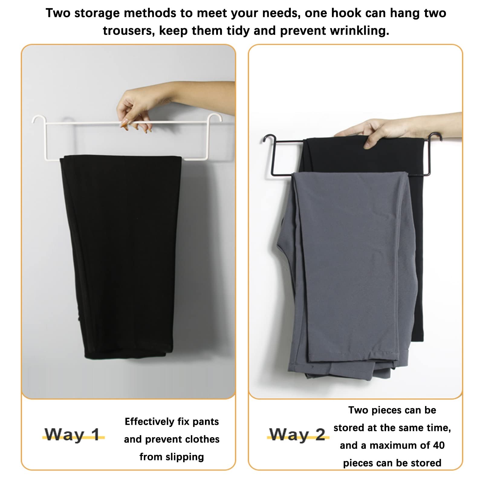 Rolling Trouser Rack with 20 Hangers