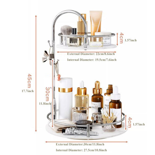 2-Tier Countertop Makeup & Cosmetic Organizer
