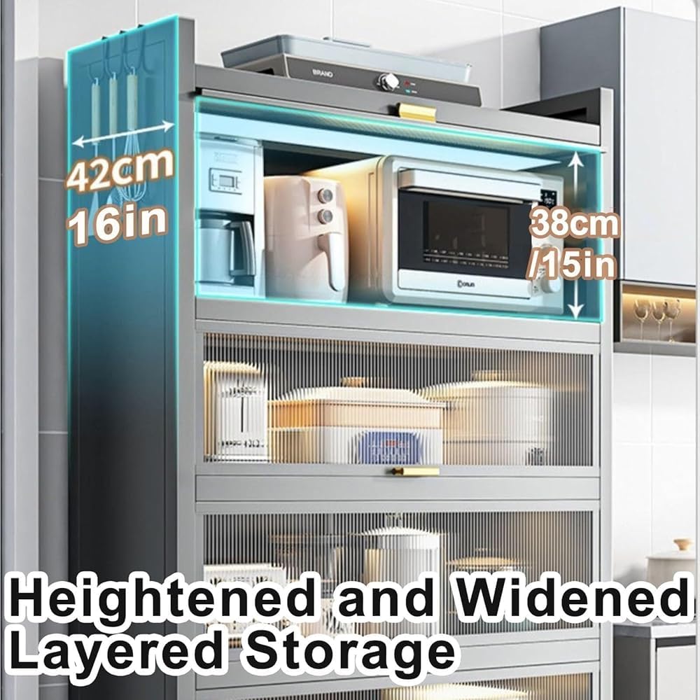 Adjustable Metal Microwave Storage Rack