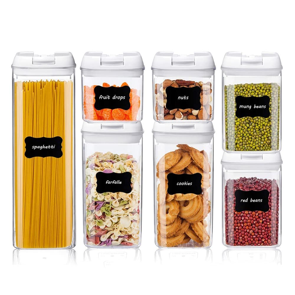 Transparent Food Storage Containers with Lids – 7 Piece Set