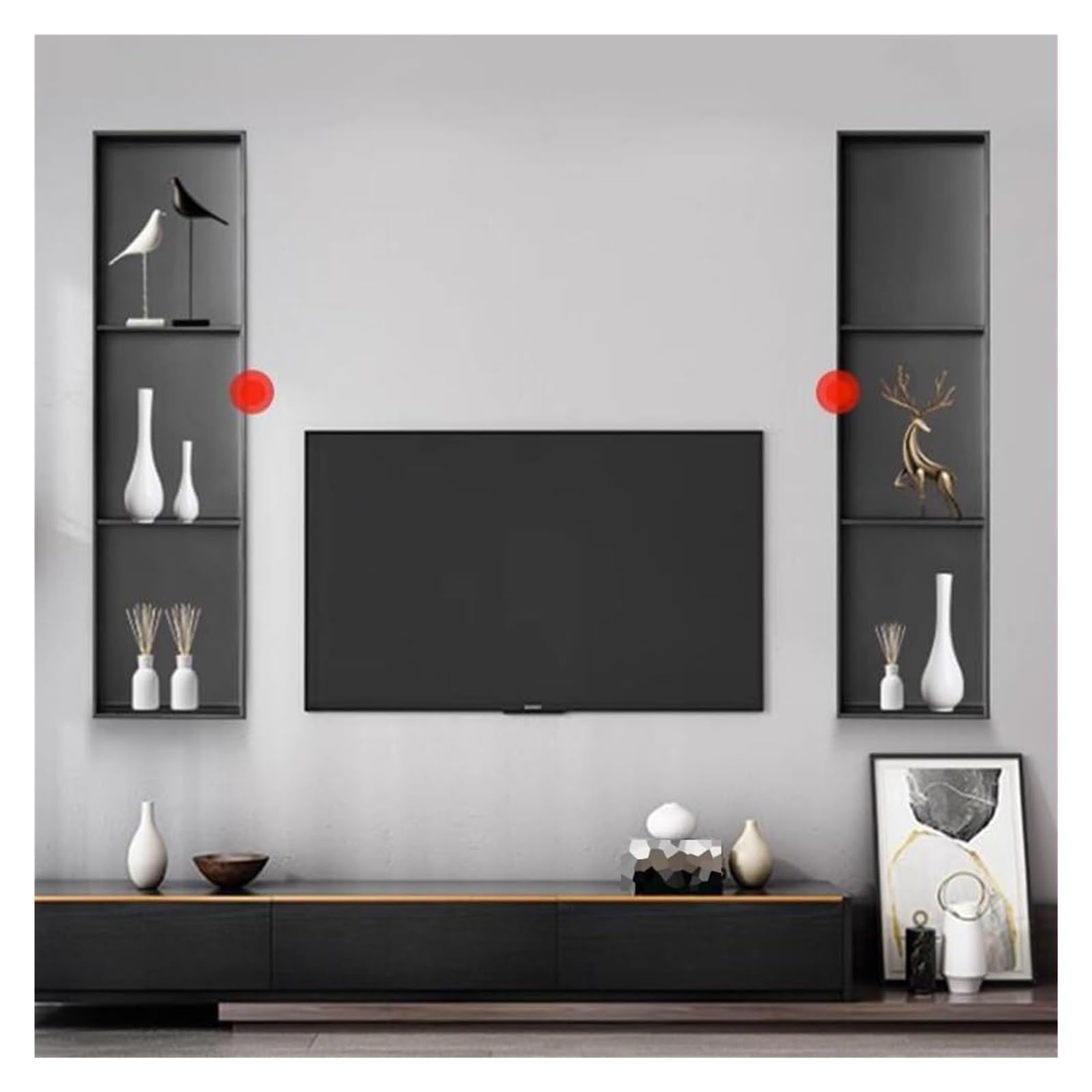 Stainless Steel Recessed Shower Storage Shelf