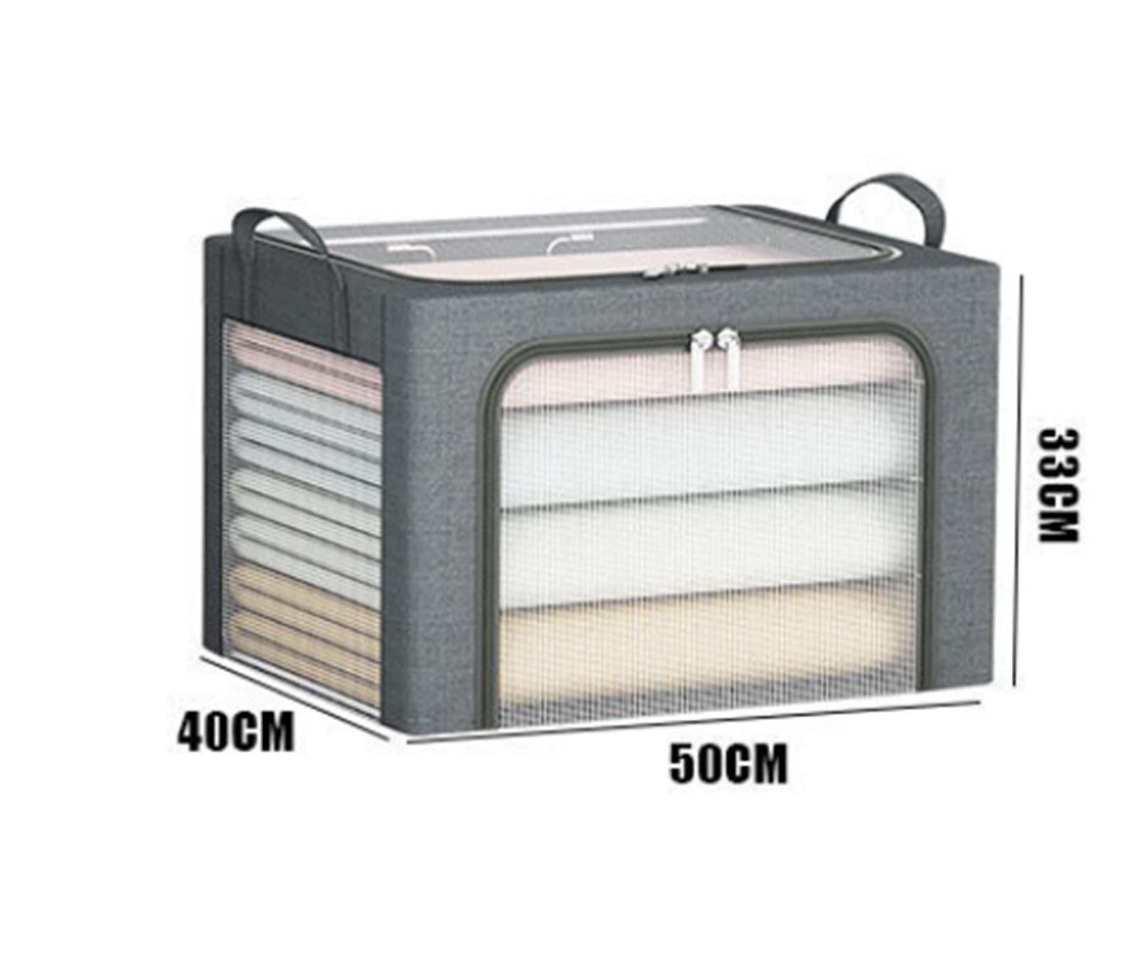 Foldable Transparent Clothing & Bedding Storage Bag