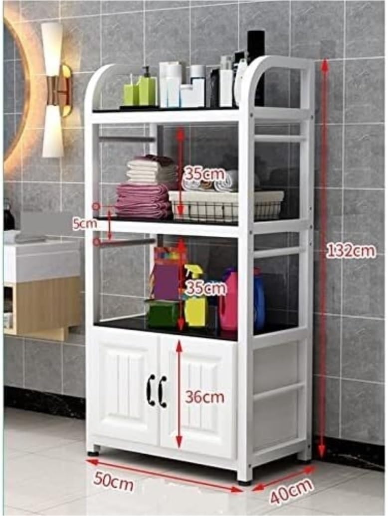 Kitchen Microwave Storage Rack with Shelves