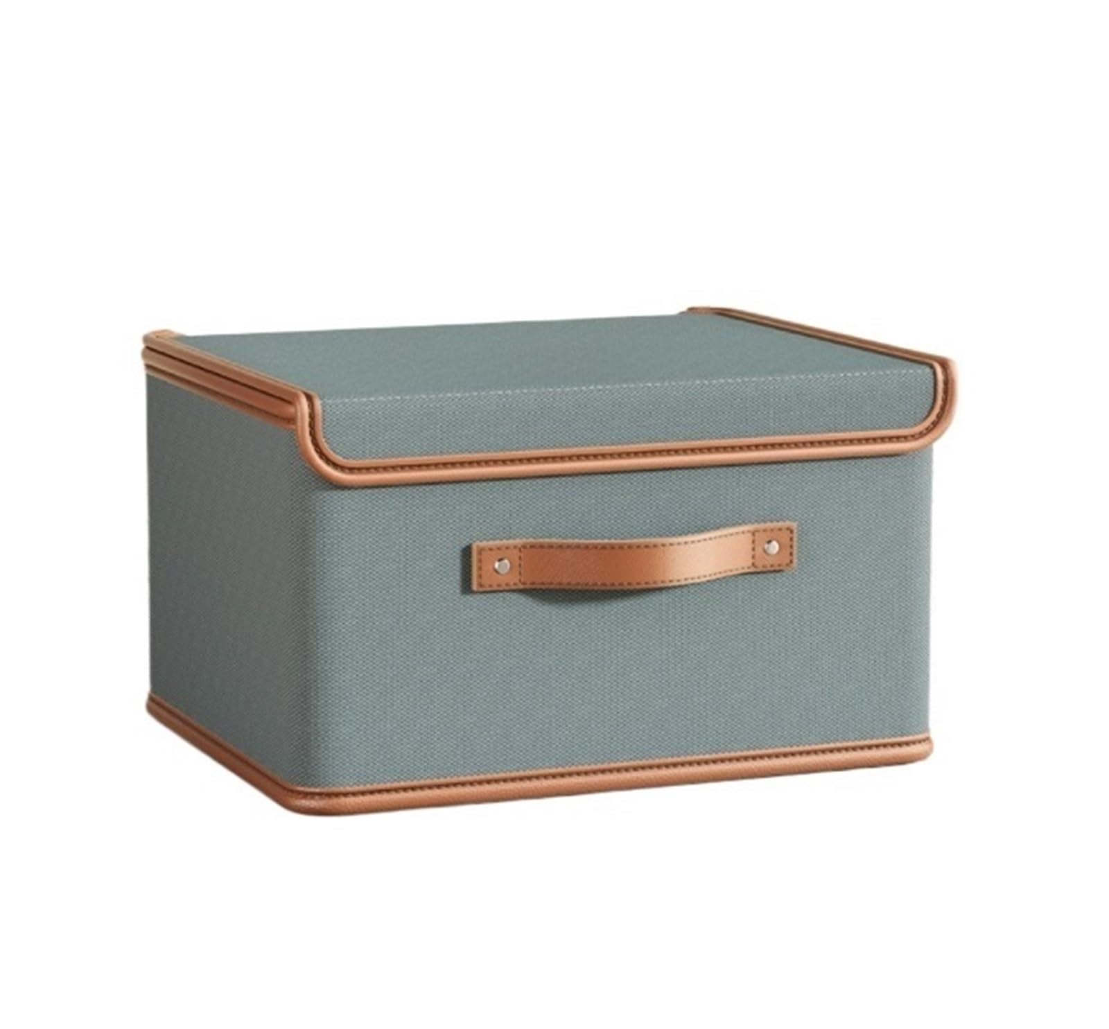 Foldable Storage Box with Lid for Clothes, Books & Documents