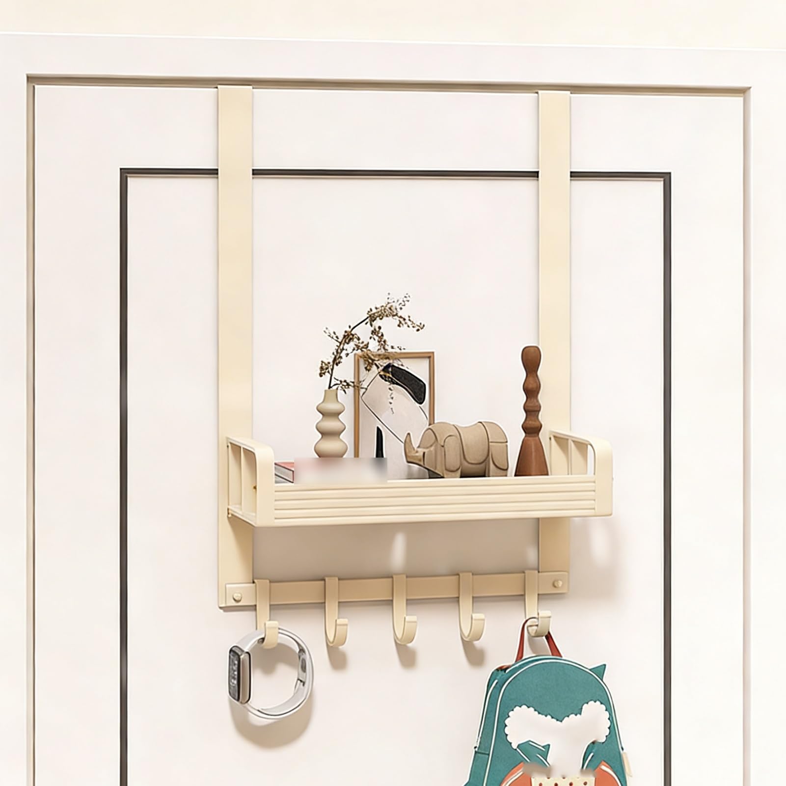 Over-the-Door Storage Organizer with Baskets & Hooks