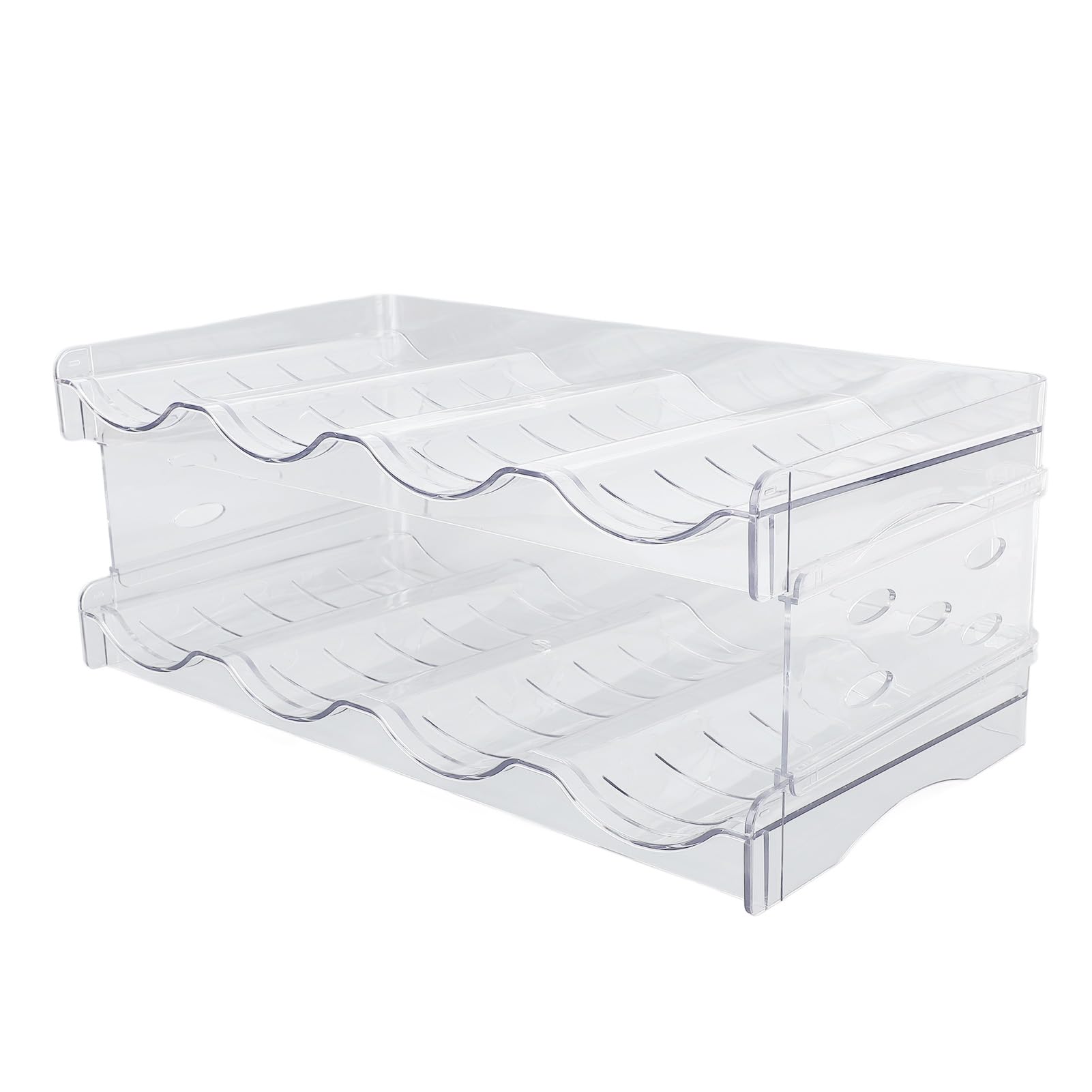 Stackable Double-Layer Bottle Organizer Rack