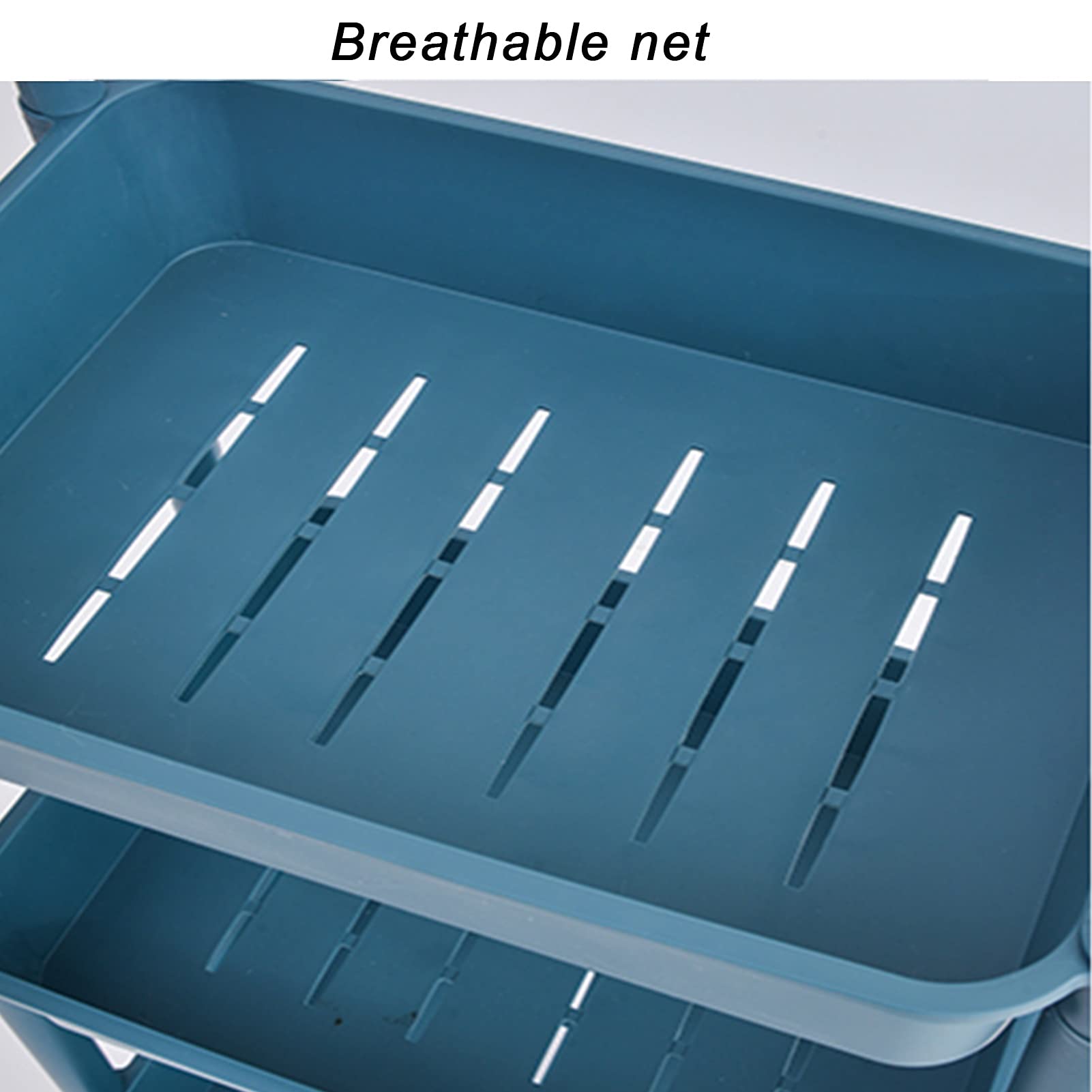 3-Tier Rolling Utility Storage Cart