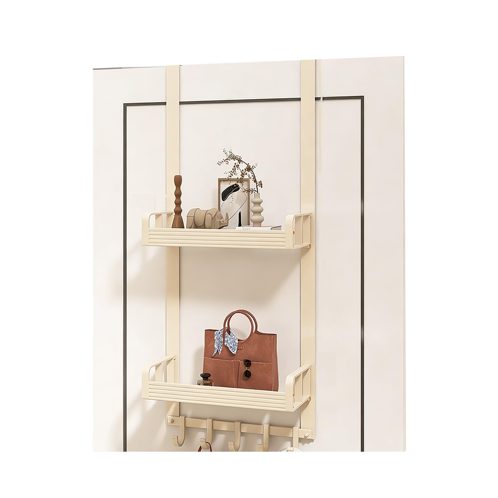 Over-the-Door Storage Organizer with Baskets & Hooks