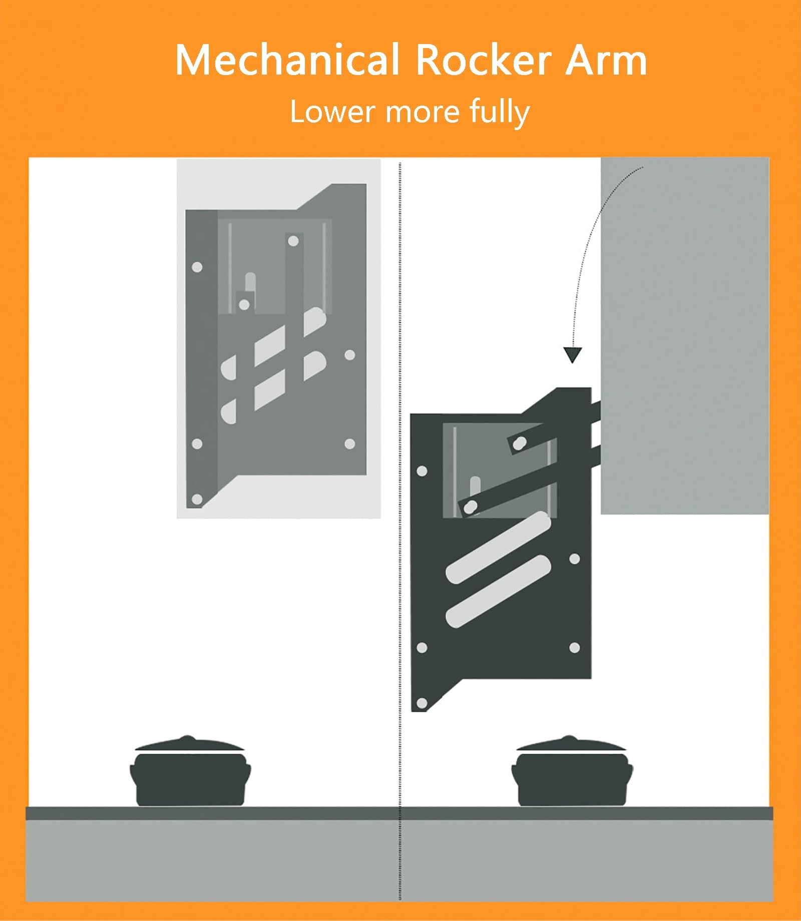 Wall-Mounted Pull-Down Cabinet Storage Rack