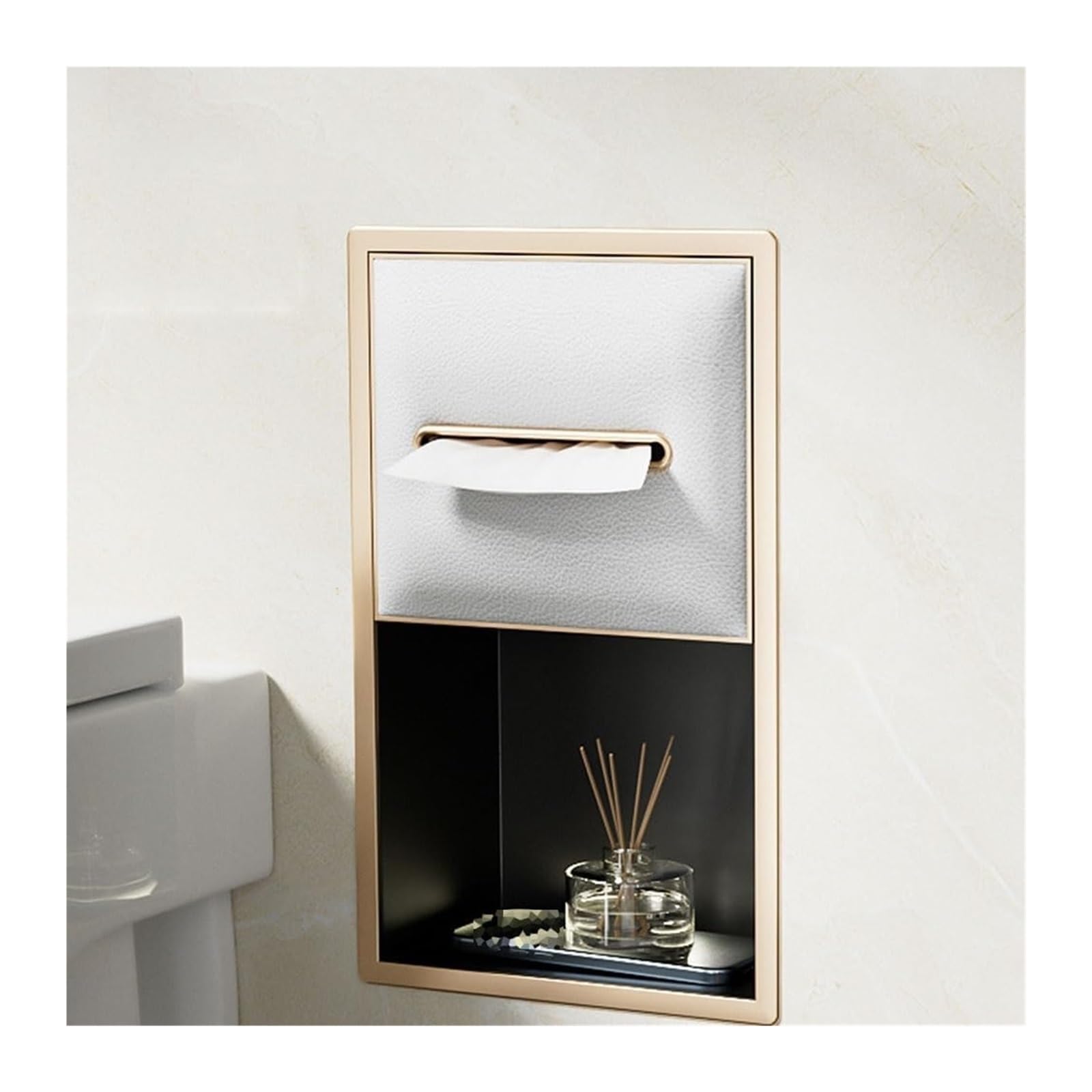 Stainless Steel Recessed Shower Organizer Shelf