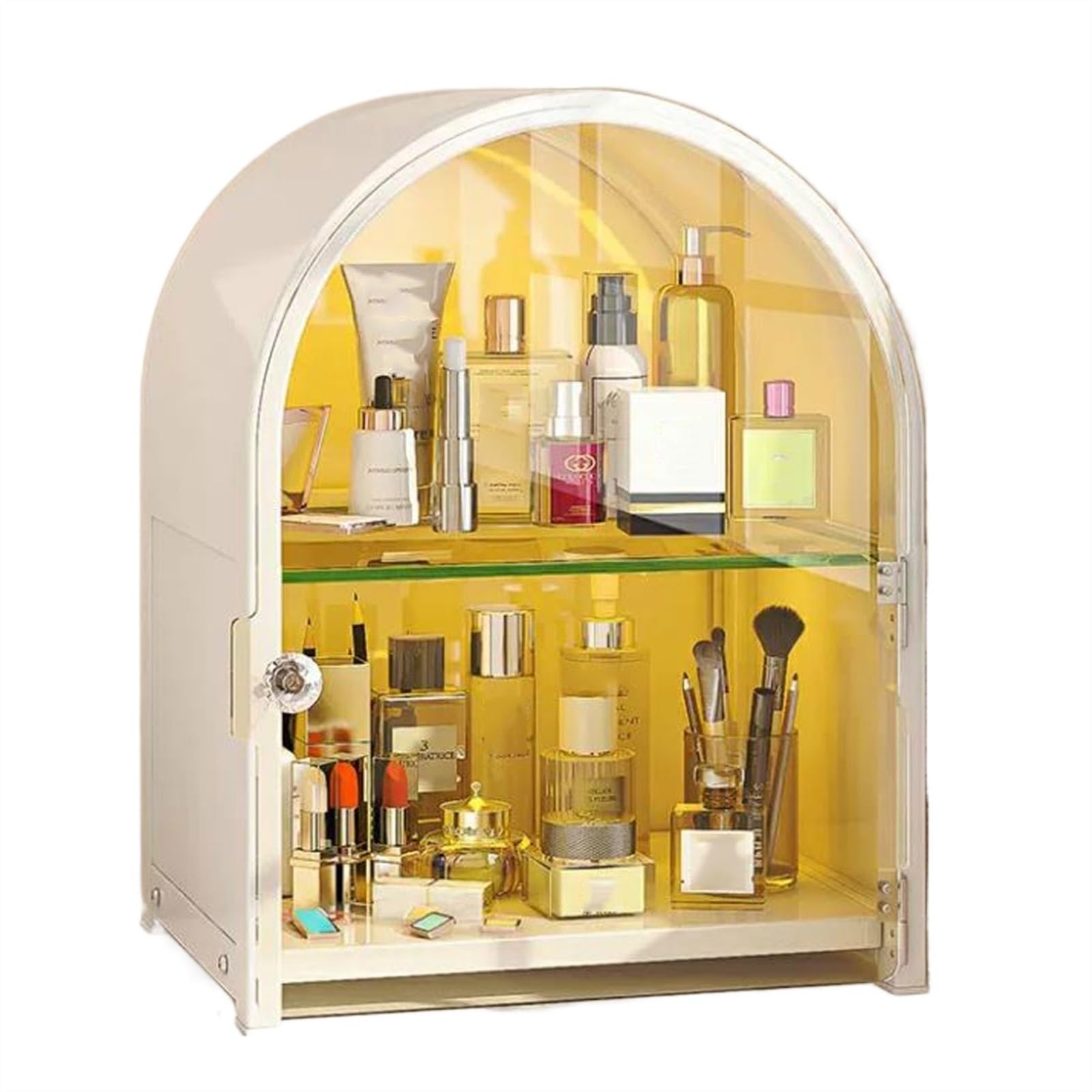 2-Tier Metal Makeup & Skincare Organizer