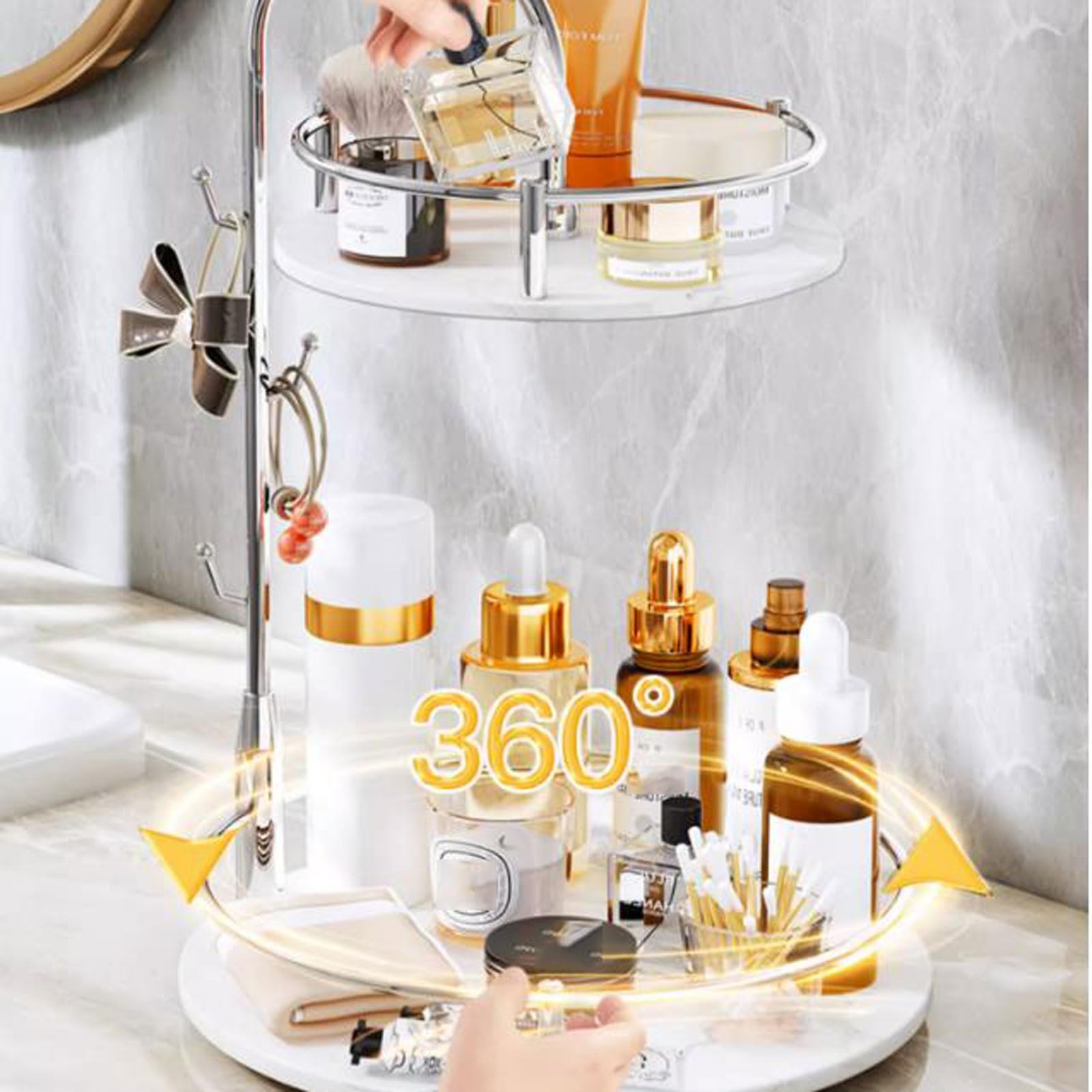 2-Tier Countertop Makeup & Cosmetic Organizer