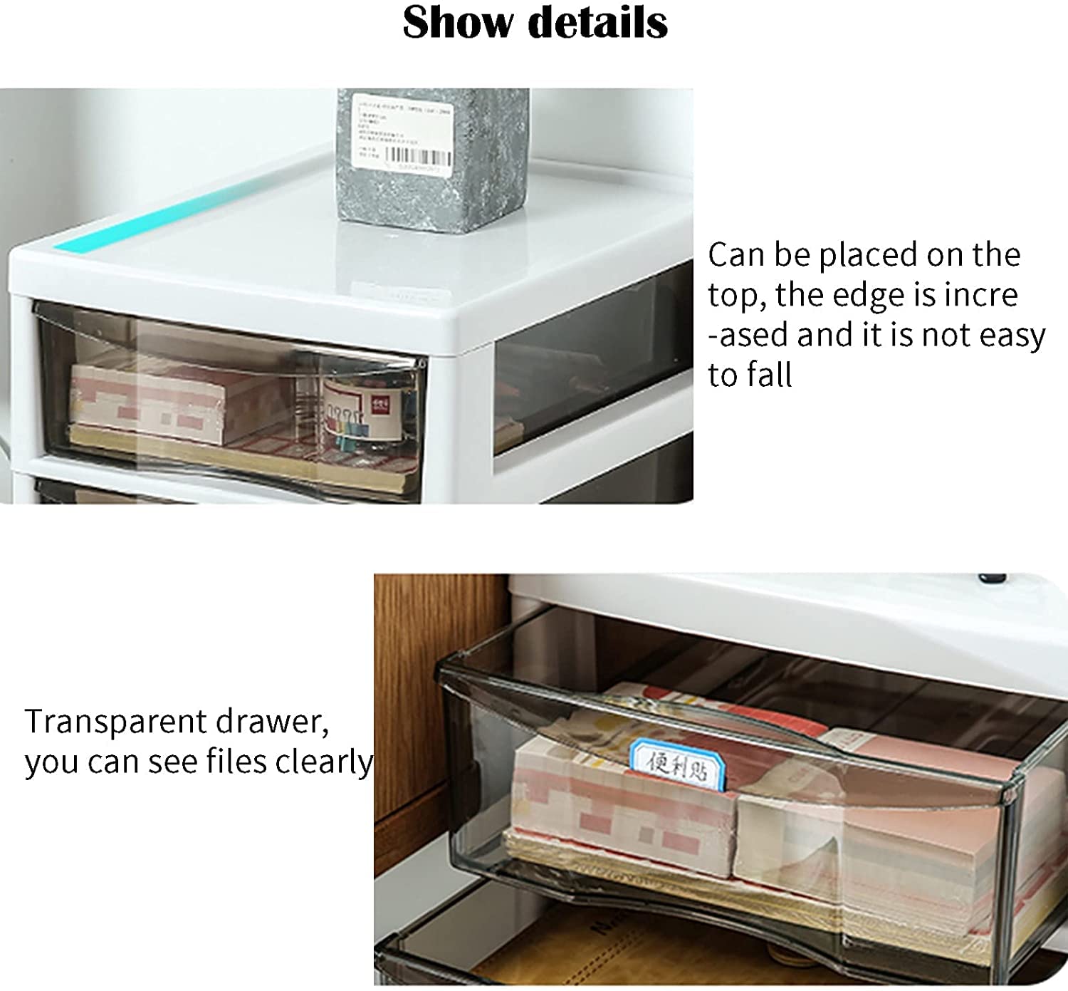 A4 Desk Storage Drawer & File Organizer