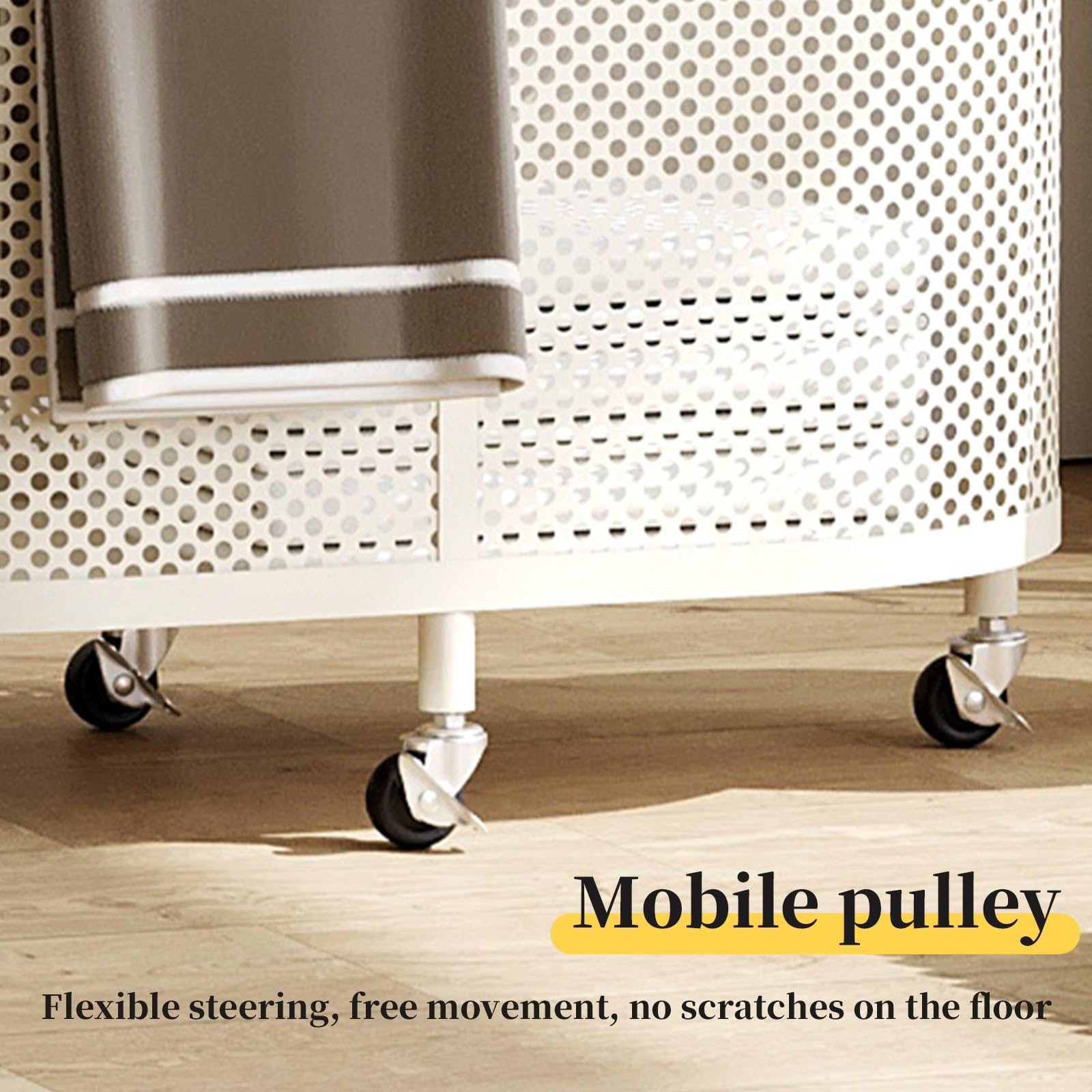 Slim Rolling Laundry Hamper with Wheels