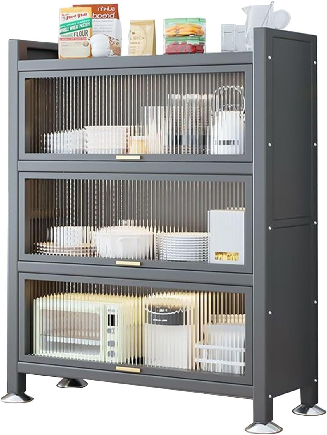 Adjustable Metal Microwave Storage Rack