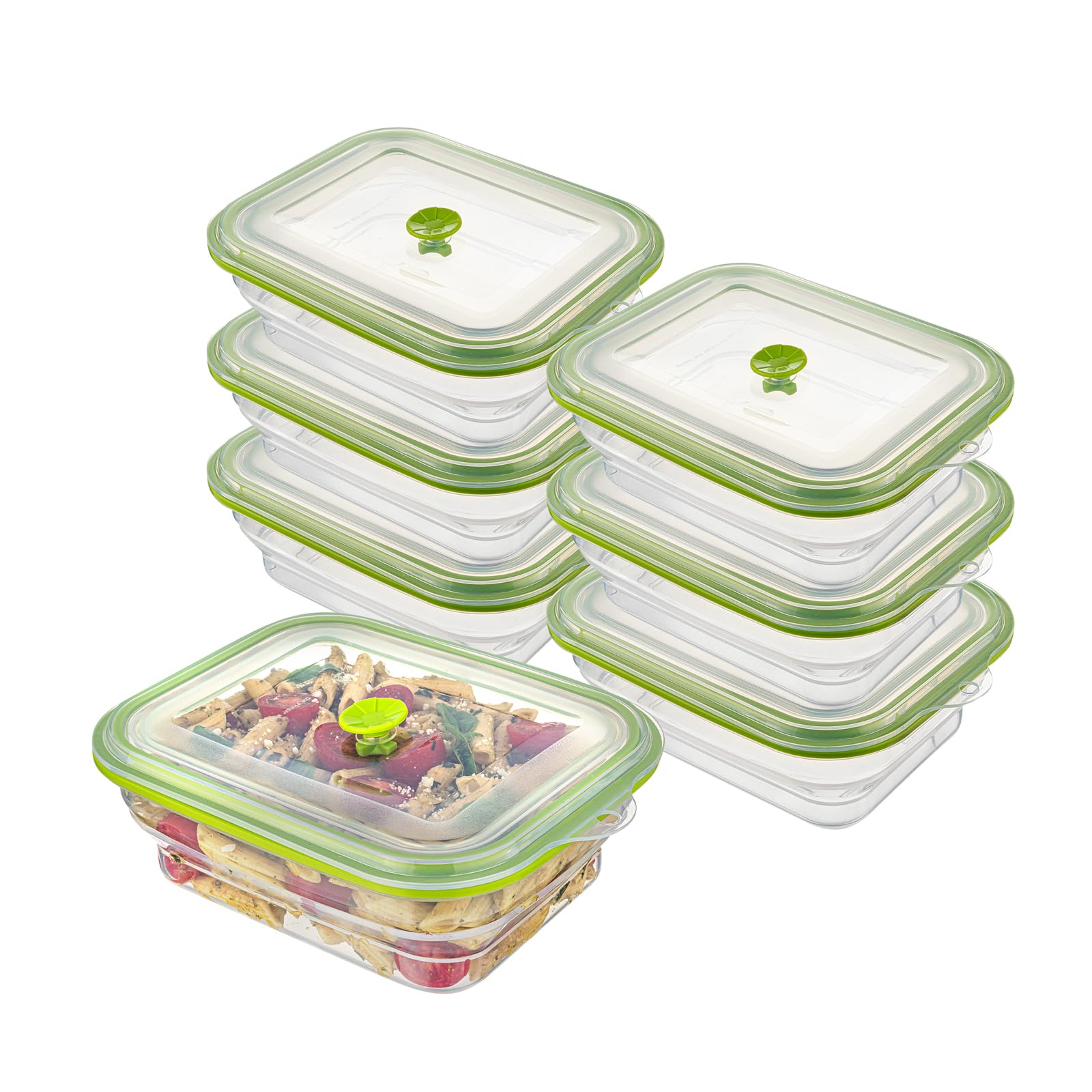 Restaurantware Green Plastic Airtight Food Storage Container