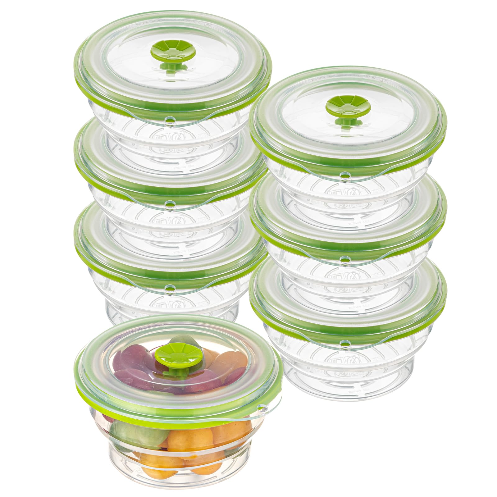 Restaurantware Green Plastic Airtight Food Storage Container