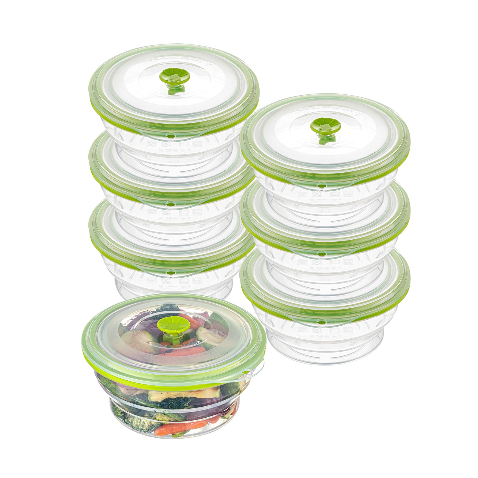 Restaurantware Green Plastic Airtight Food Storage Container
