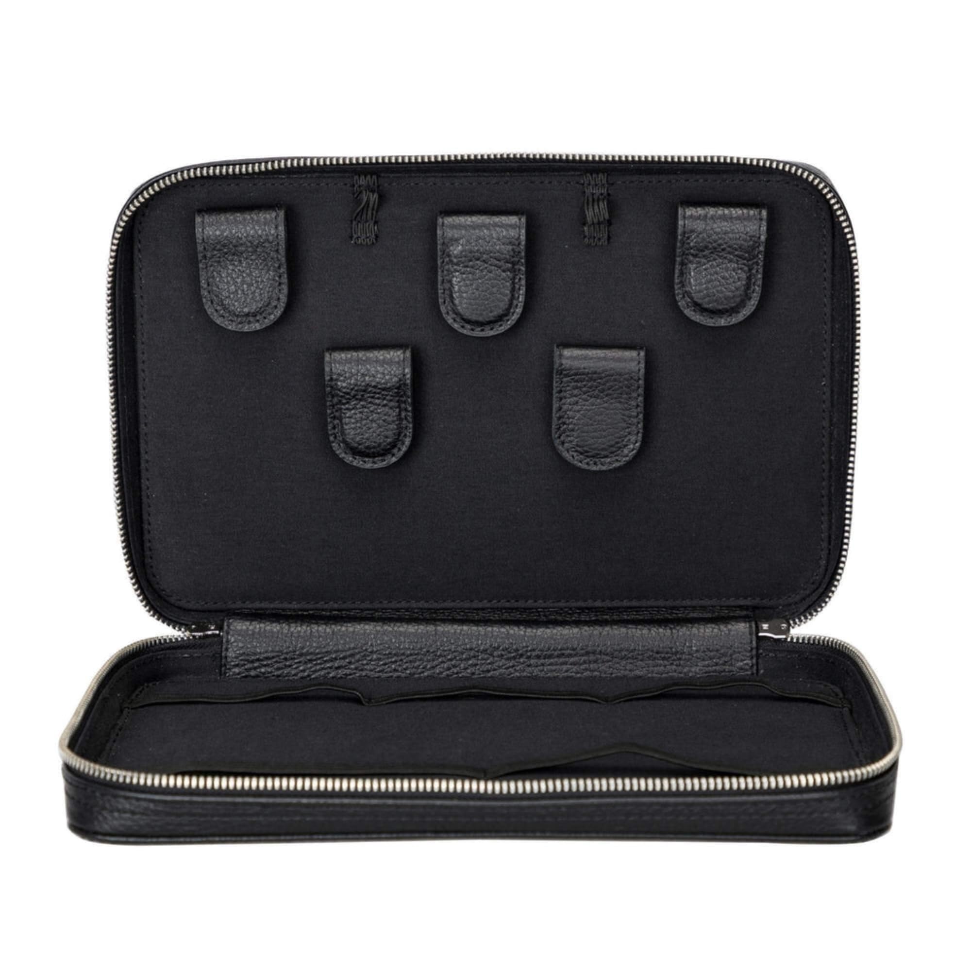 Leather Travel Cable & Tech Organizer Case