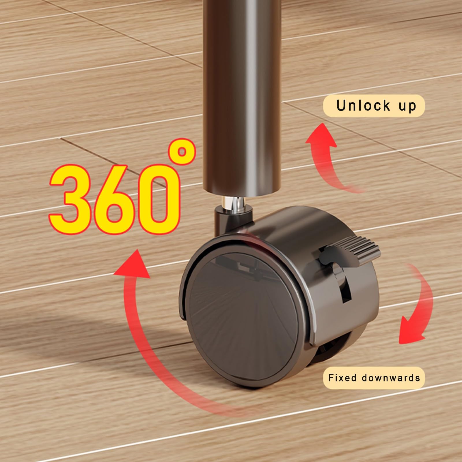 Rolling Floor Pants Hanger Rack with 24 Hangers