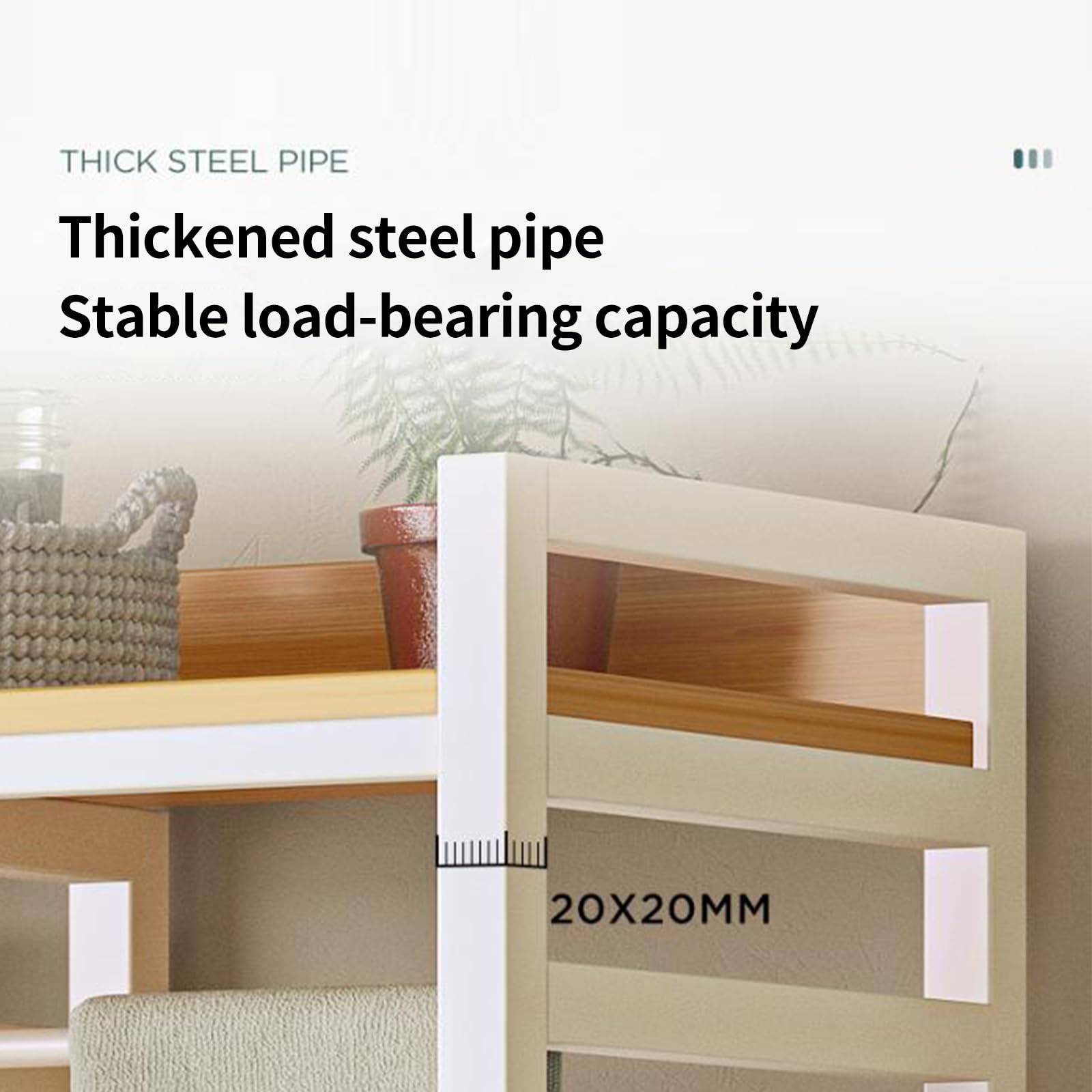 2-Tier Over-Washer Steel Storage Rack
