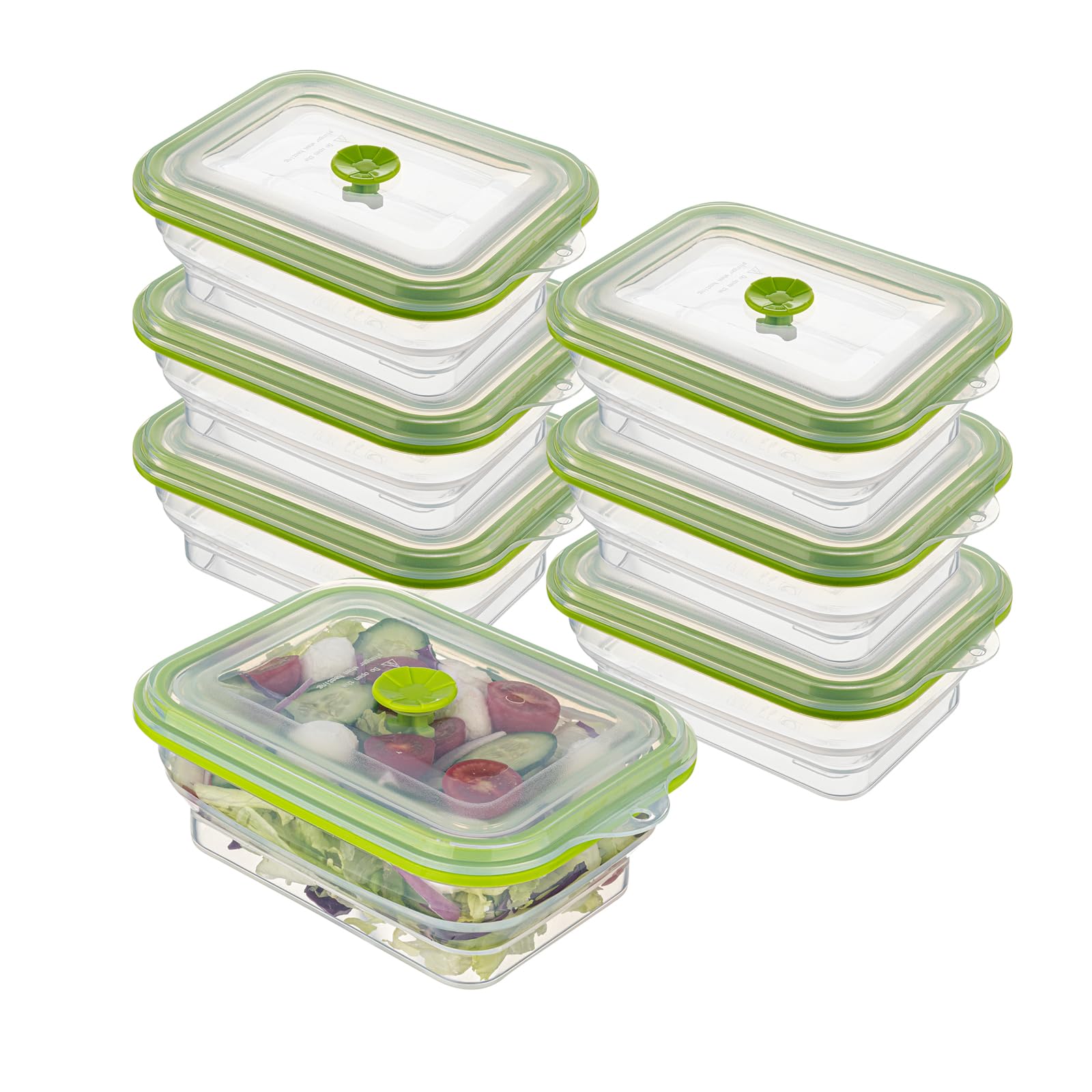 Restaurantware Green Plastic Airtight Food Storage Container