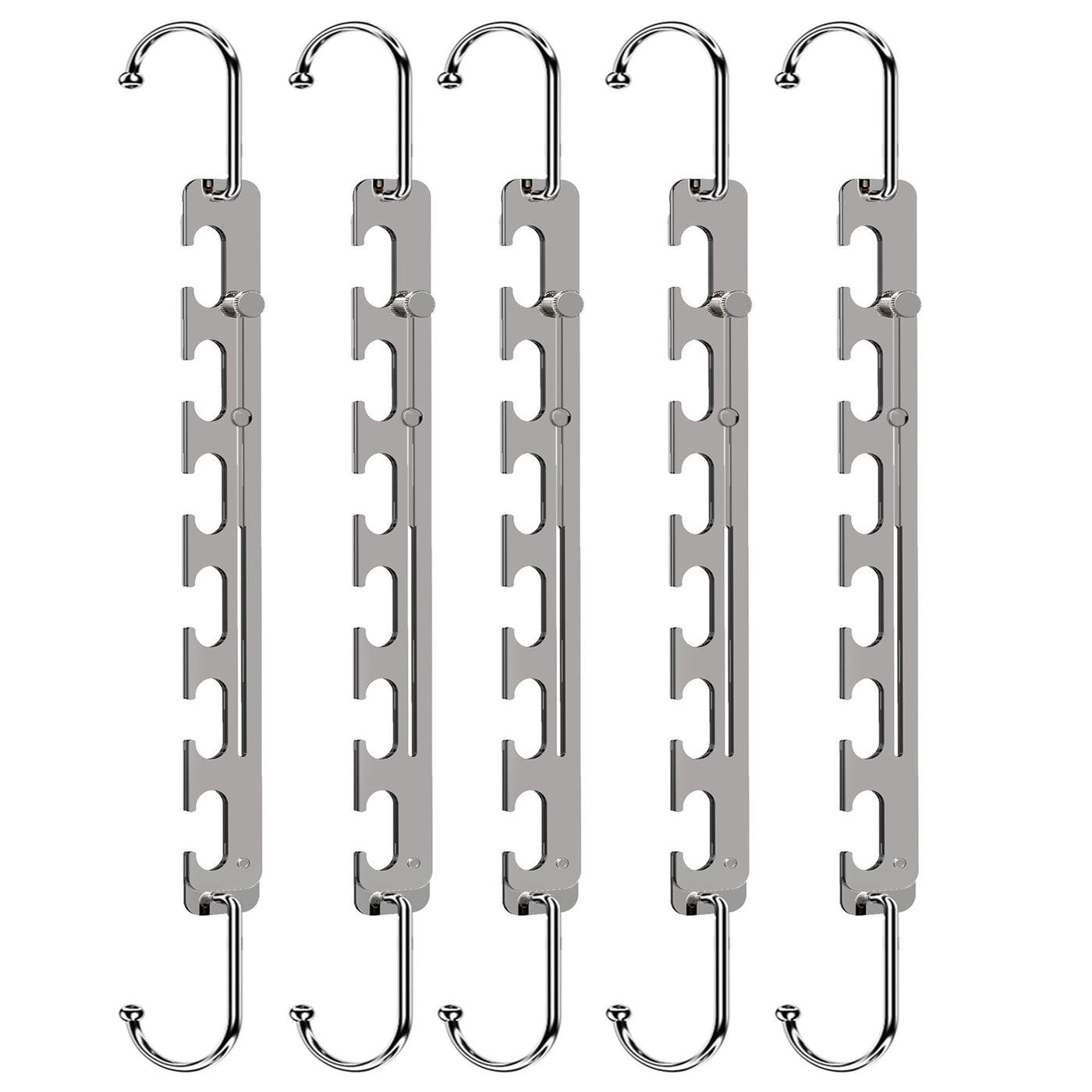 Telescopic Space-Saving Metal Hangers – 10 Pack