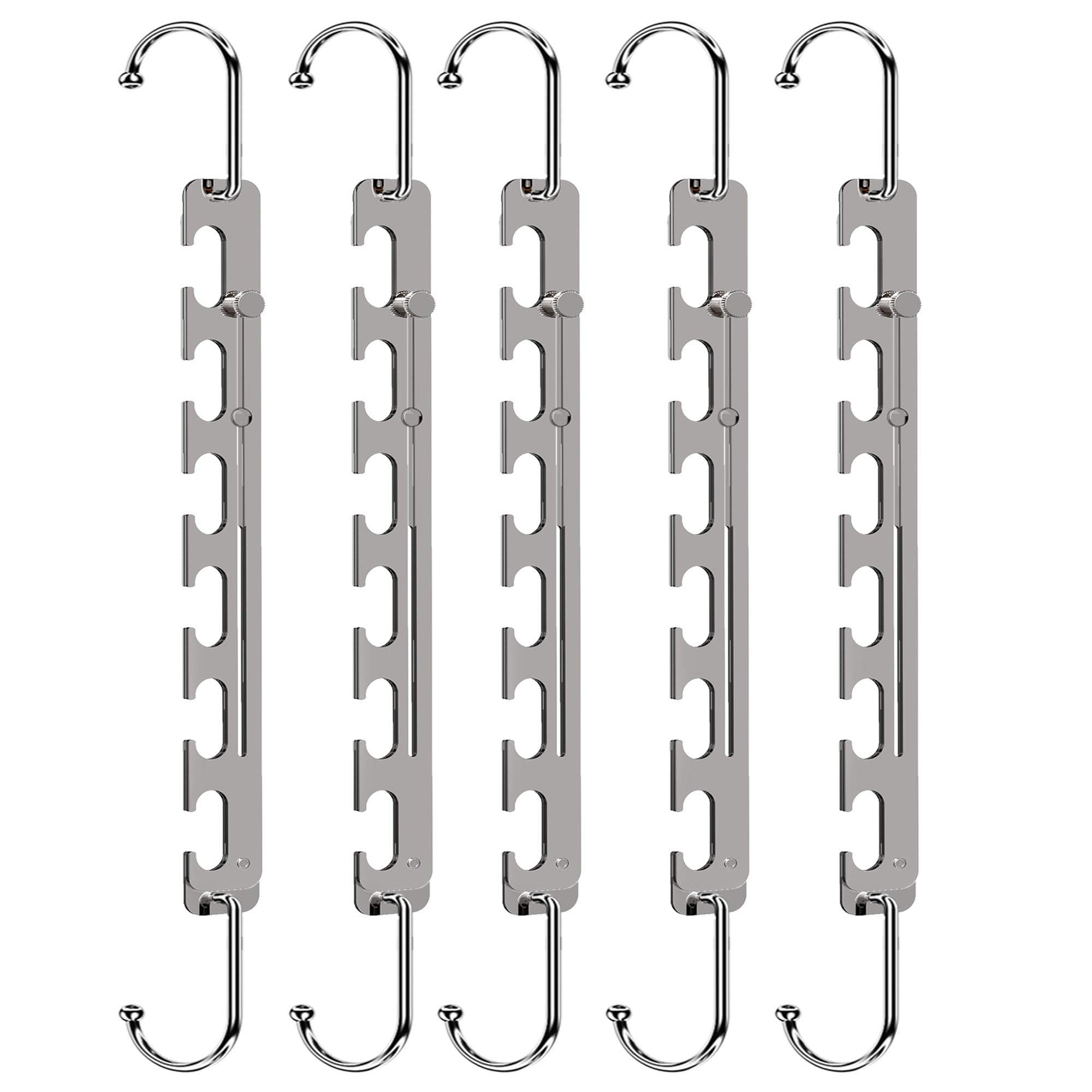 Telescopic Space-Saving Metal Hangers – 10 Pack