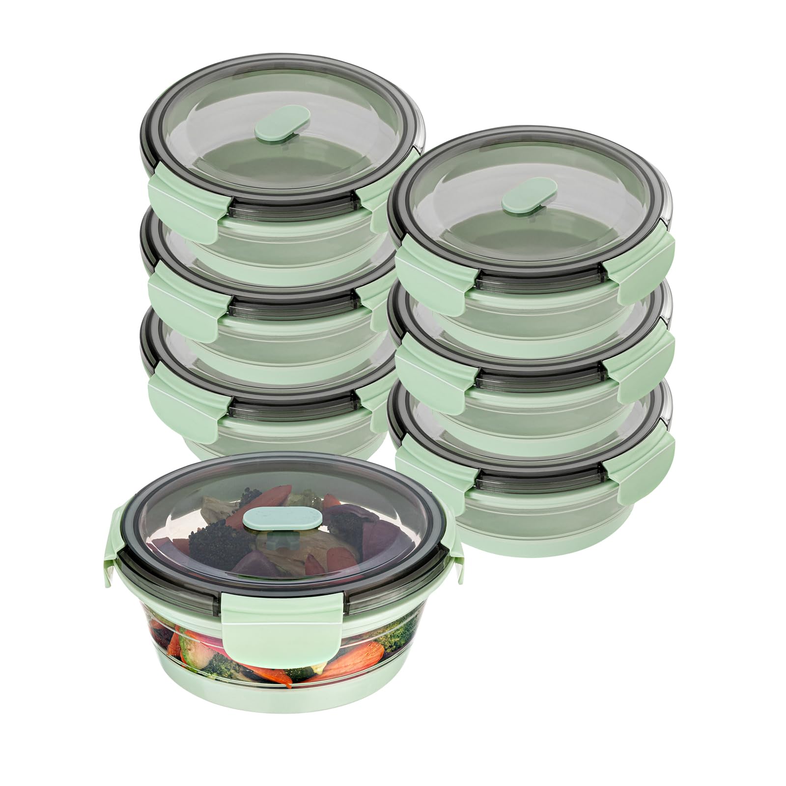 Restaurantware Green Plastic Airtight Food Storage Container