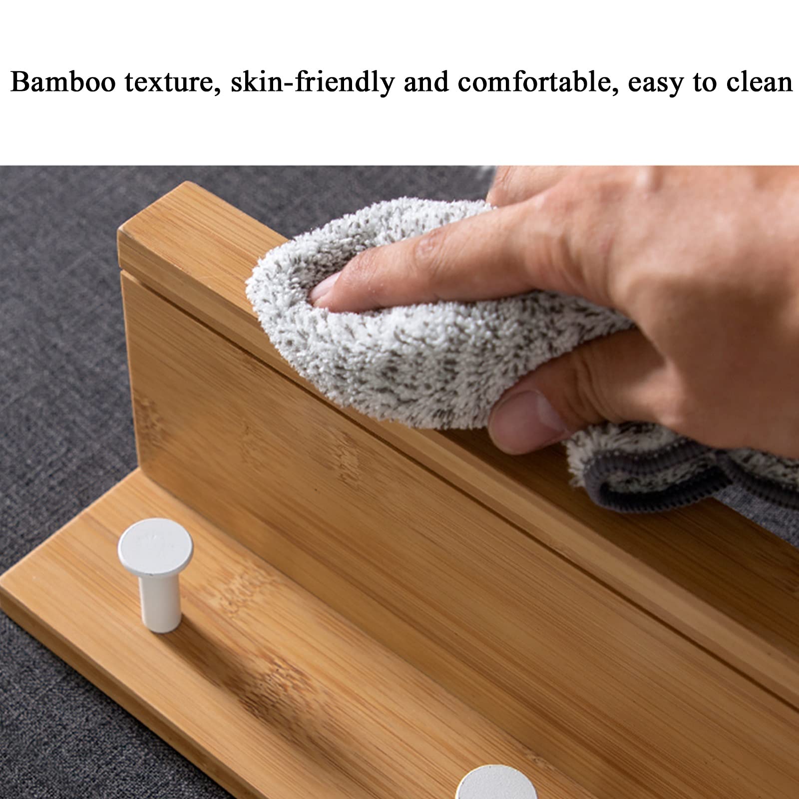 Wall-Mounted Entryway Shelf with 4 Hooks