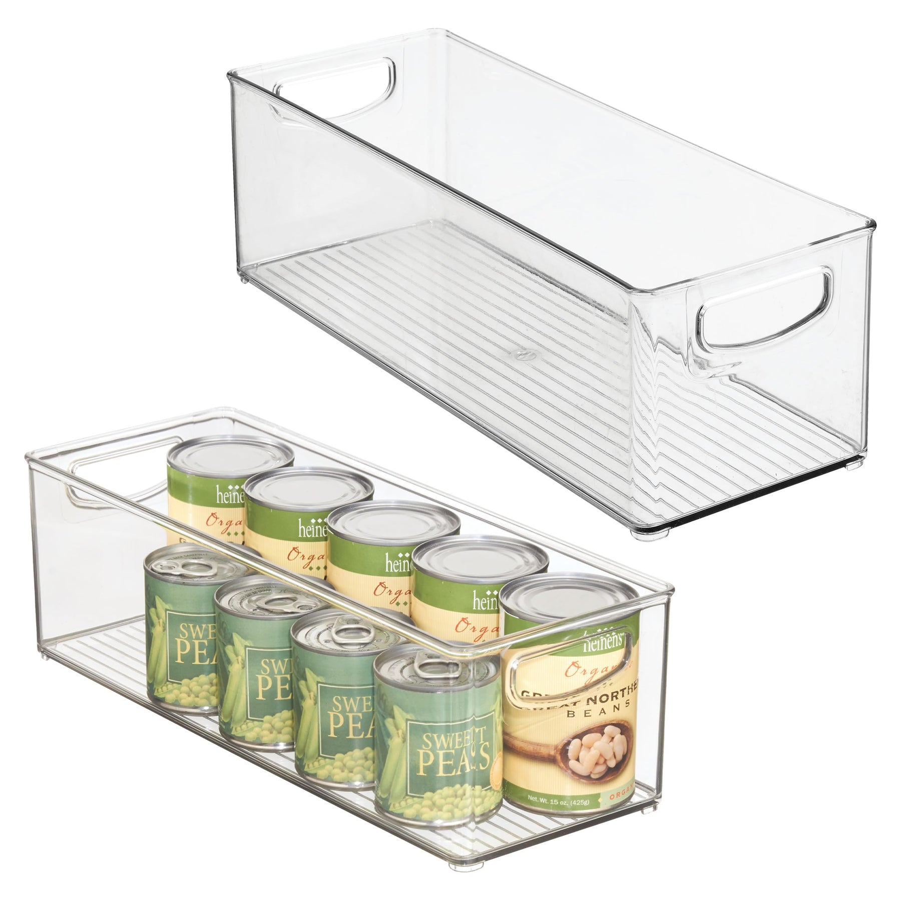 InterDesign iDesign Plastic Stackable Storage Bin with Handles